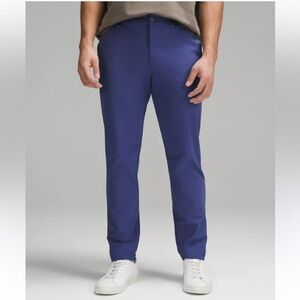 Lululemon Men's ABC Slim Fit Trouser Warpstreme Blue 35x30 Anthleisure Travel